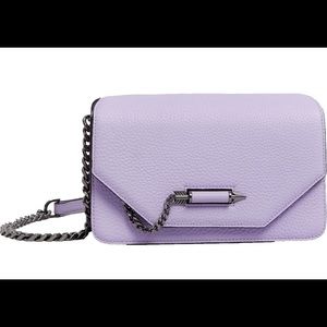 Mackage Cortney Leather Crossbody Bag in Lilac